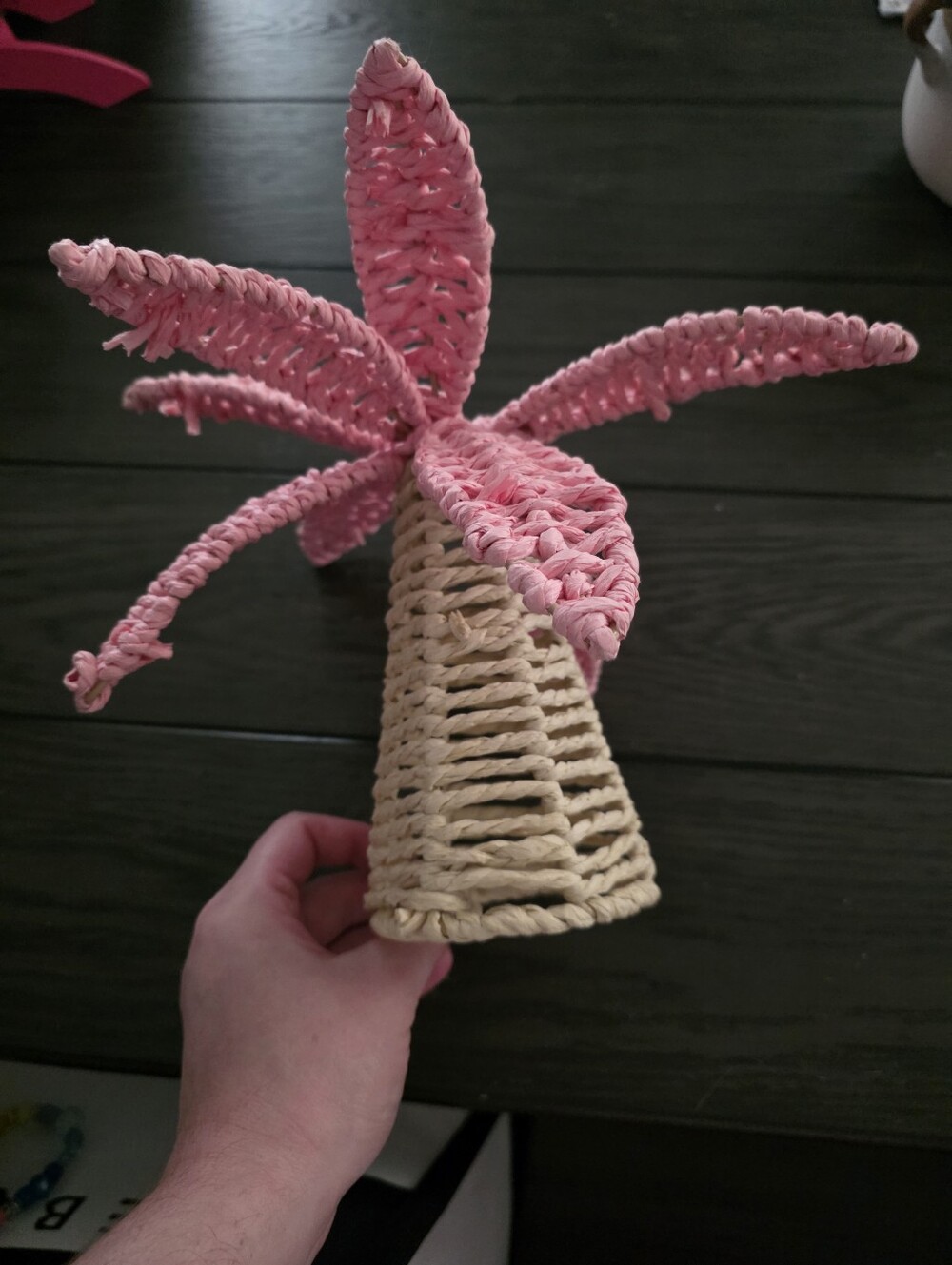 Pink Palm Tree Table Decor - Picture 3 of 3